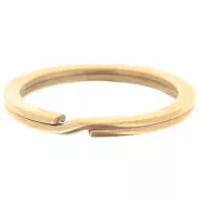 Anello portachiavi personalizzabile 28 mm - Acciaio inox 304 dorato x1