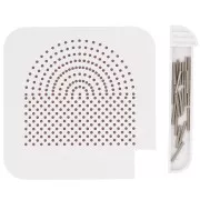 Modello in plastica 10,5x10,5 cm per formare il filo - Bianco x1