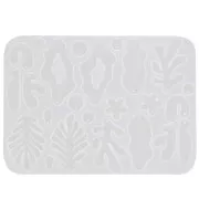 Stampo in silicone n°10 per la realizzazione di orecchini in resina - Trasparente