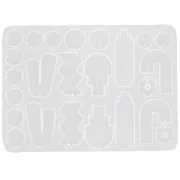 Stampo in silicone n°11 per la realizzazione di orecchini in resina - Trasparente