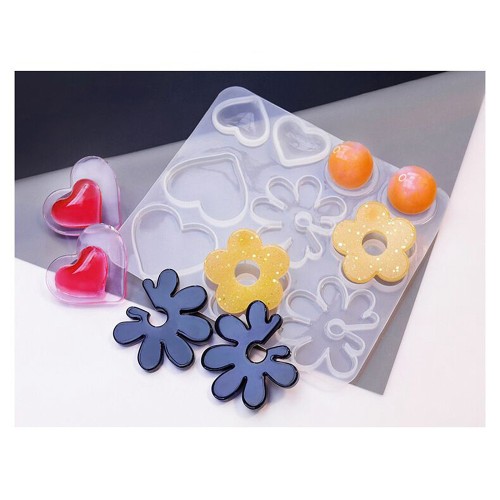 KOOBOOK 2 Stampi In Silicone A Forma Di Cono Per Ciondoli Resina Fai Da Te - Trasparenti