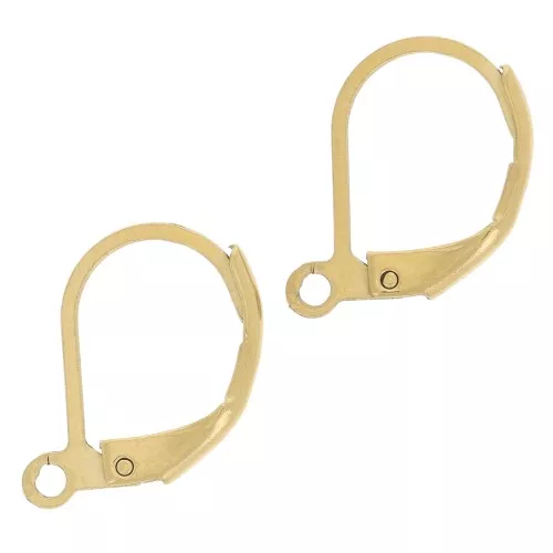 Orecchini perno traversina da 16 mm - Acciaio inossidabile 304L doratox2