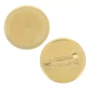 Porta-spillo per cabochon da 20 mm - Acciaio inossidabile 304 dorato x1