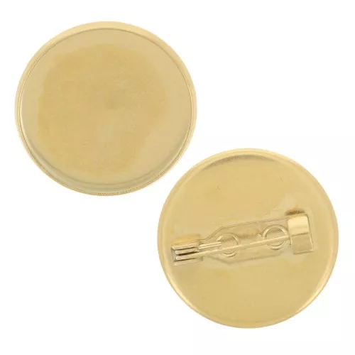 Porta-spillo per cabochon da 20 mm - Acciaio inossidabile 304 dorato x1