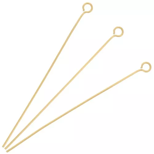 Chiodini a testa tonda 50x0,6 mm - Acciaio inox 304 dorato x10