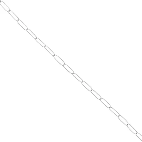 Catena rettangolare con maglia da 3 mm - Acciaio inox 316L x1m