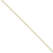 Catena maglia rombo da 1,3 mm - Acciaio inossidabile 316L dorato x50cm