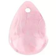 Zecchini petali di fiori curvi da 17 mm in acrilico - marmo malva antico x15