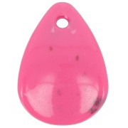 Zecchini petalo di fiore curvo da 17 mm in acrilico - Fucsia screziato x15