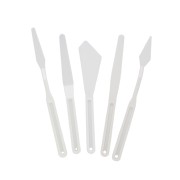 Set di 5 coltelli da pittura - Bianco