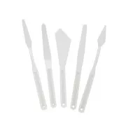 Set di 5 coltelli da pittura - Bianco