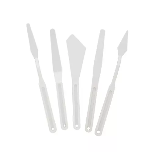 Set di 5 coltelli da pittura - Bianco