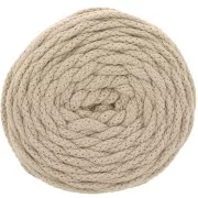 Bobine de cordon en coton pour macramé Cotton Air 5 mm - Beige x50m