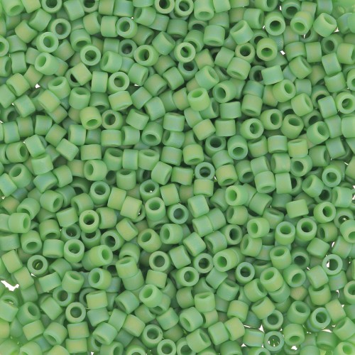 Miyuki Delica 11/0 DB0877 - Verde opaco opaco AB - 100 g