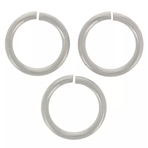 Anelli aperti 8x1 mm - acciaio inox 316L x10