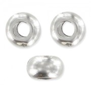 Tonde schiacciate mm. 5x3,1 Placcatura argento antico x20