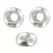 Tonde schiacciate mm. 5x3,1 Placcatura argento antico x20