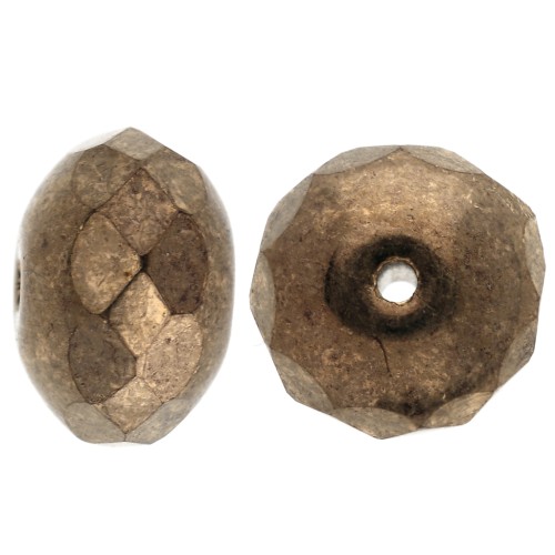 Ciambelle 9x6 mm Jet Gold x25