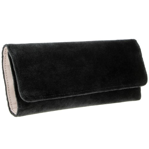 Pochette per gioielli in velluto Catherine 25x19,5 cm - Maison Scarlett - Nero x1