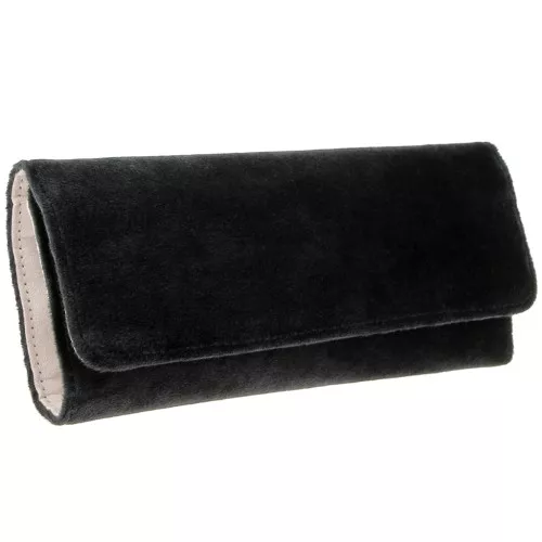Pochette per gioielli in velluto Catherine 25x19,5 cm - Maison Scarlett - Nero x1