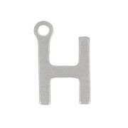 Ciondolo lettera alfabetica 7 mm - H - Acciaio inossidabile 304 x1