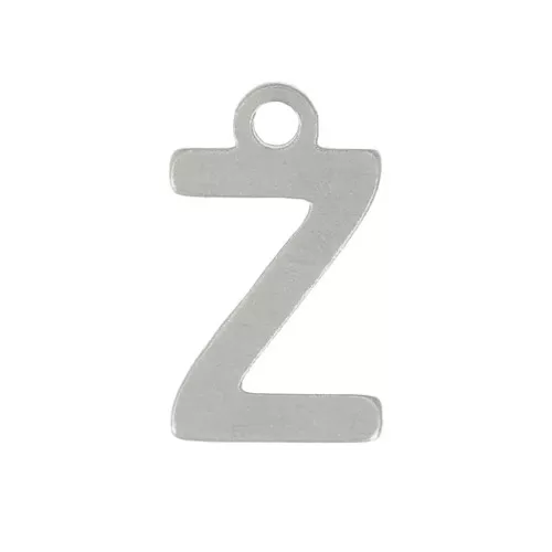 Ciondolo lettera alfabetica 7 mm - Z - Acciaio inossidabile 304 x1