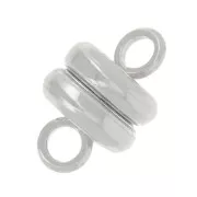 Chiusure magnetiche 9x6 mm - Placcatura argento fine x10
