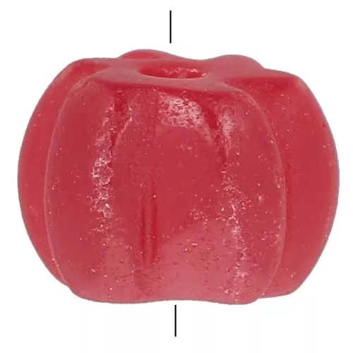 Perla di pietra semipreziosa tinta da 8 mm - Calcedonio rosso x1
