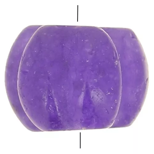 Perla di pietra semipreziosa tinta da 8 mm - Calcedonio viola scuro x1