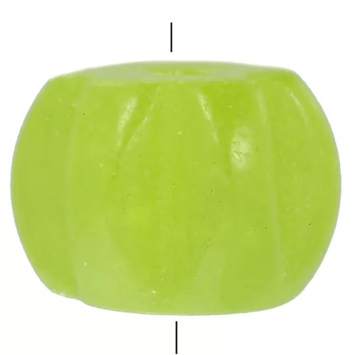 Perla di pietra semipreziosa tinta da 8 mm - Calcedonio verde chiaro x1