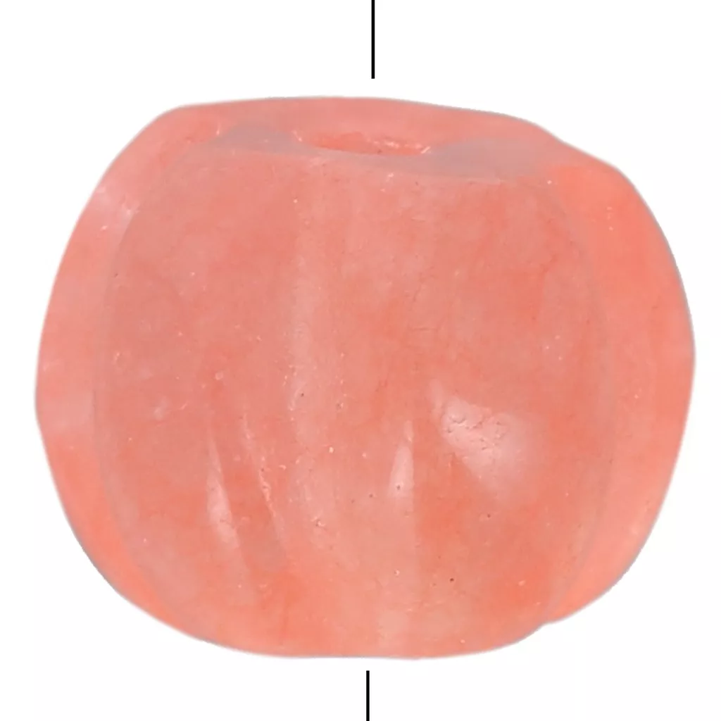 Minerali e Pietre Précieuses. Collana Perle Calcedonio Rosso Legno 8 MM Cha 3665425368936