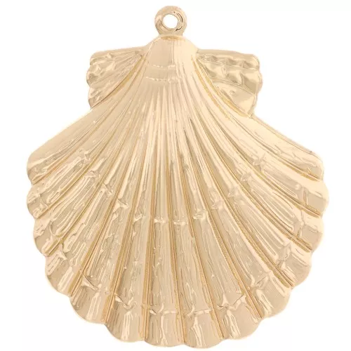 Pendente conchiglia 35x31 mm - Dorato x1