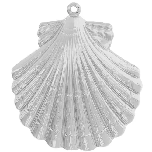 Pendente conchiglia 35x31 mm - Argento x1
