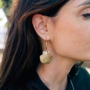 Pendente conchiglia 35x31 mm - Argento x1