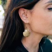 Pendente conchiglia 35x31 mm - Argento x1