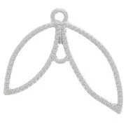 Pendente forma di ala 19,5x25 mm - Argento x1