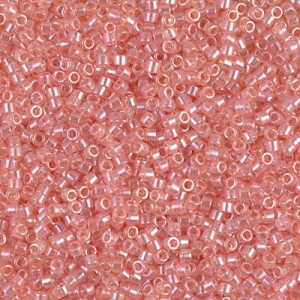 Miyuki Delica 11/0 DB0106-1 - Trasparente con riflessi rosa conchiglia x8g