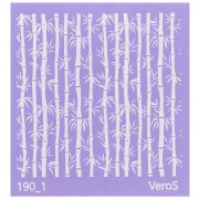 Silk Screen VeroS per pasta polimerica 90x90 mm - motivo Bamboo n°190_1 x1