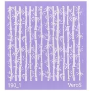 Silk Screen VeroS per pasta polimerica 90x90 mm - motivo Bamboo n°190_1 x1