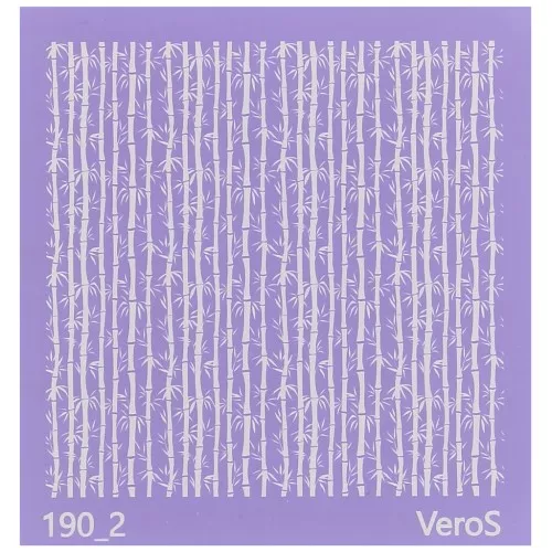 Silk Screen VeroS per pasta polimerica 90x90 mm - motivo Bamboo 1 n°190_2 x1