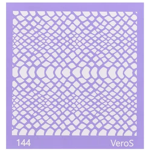 Silk Screen VeroS per pasta polimerica 90x90 mm - motivo Pitone n°144 x1