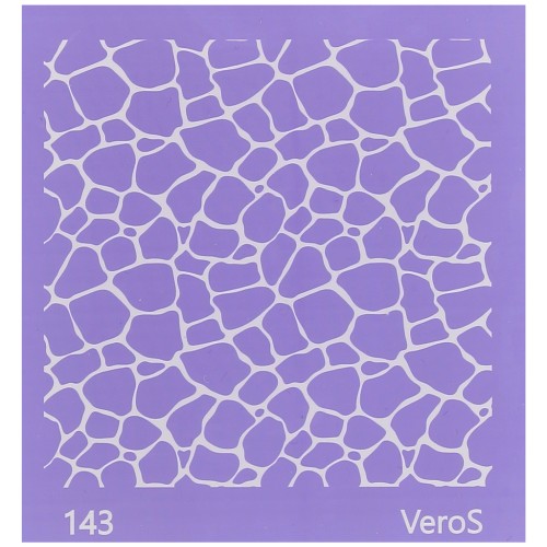 Silk Screen VeroS per pasta polimerica 90x90 mm - motivo Giraffa n°143 x1