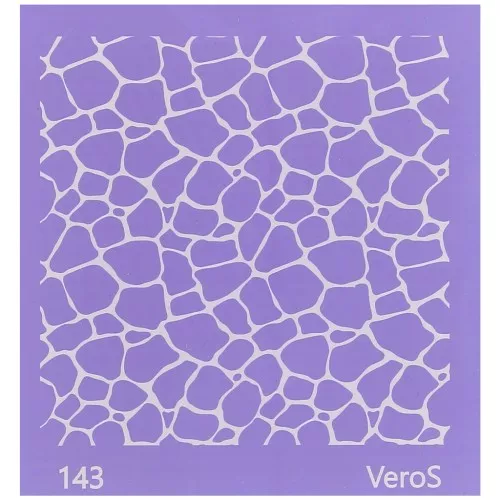 Silk Screen VeroS per pasta polimerica 90x90 mm - motivo Giraffa n°143 x1