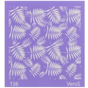 Silk Screen VeroS per pasta polimerica 90x90 mm - Motivo foliage n°136 x1|raw }}