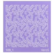Silk Screen VeroS per pasta polimerica 90x90 mm - Motivo foliage 1 n°109_1 x1|raw }}