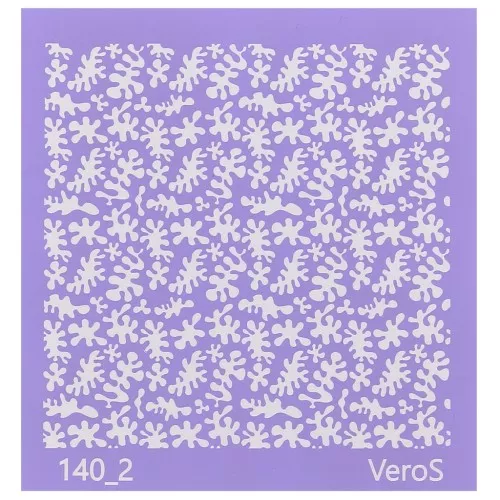 Silk Screen VeroS per pasta polimerica 90x90 mm - Motivo alghe n°140_2 x1