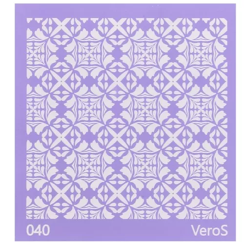 Silk Screen VeroS per pasta polimerica 90x90 mm Motivo piastrella cemento n°040 x1