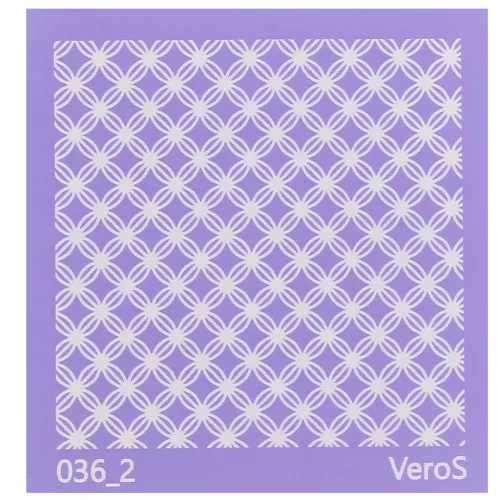 Silk Screen VeroS per pasta polimerica 90x90 mm - Motivo grafico 1 n°036_2 x1