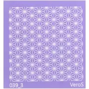 Silk Screen VeroS per pasta polimerica 90x90mm -stella giapponese n°039_3 x1