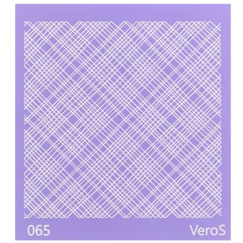 Silk Screen VeroS per pasta polimerica 90x90mm - linee irregolari n°065 x1